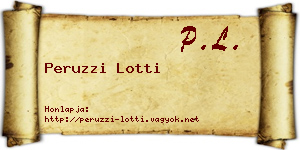 Peruzzi Lotti névjegykártya